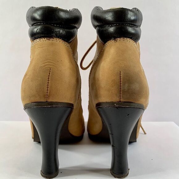 VINTAGE LENOXX  HIGH HEEL WORK BOOTS SIZE 7.5 - Picture 4 of 7